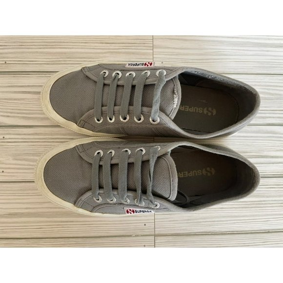 Superga Gray Canvas Sneakers in Size us 6, eu 36 - Picture 2 of 10